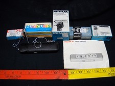 MINOX C Subminiature Film Spy Camera w Accessories Flash Tripod Binoccular Mount