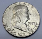 1963-D Benjamin Franklin Silver Half Dollar 90% Silver