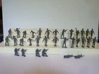 Marx  4757 Battleground /Complete Matched Set of 32 ( 2 x 16 ) Dark Grey Germans