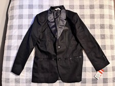 NEW- Cat Jack Black Suit Jacket Coat Blazer Boy's Youth Size 7