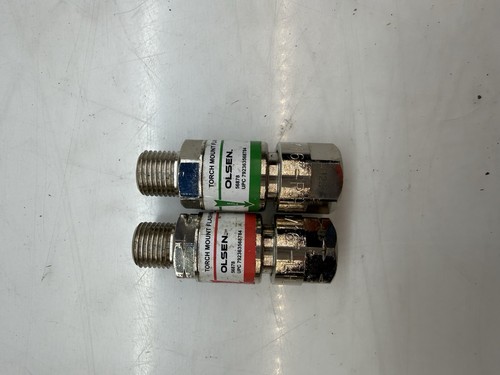 OLSEN Torch Mount Flashback Arrestor Set For OXYGEN & ACETYLENE