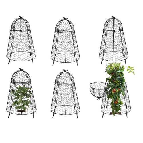 Plant Protector Chicken Wire Cloche 6 PCS, Plant Protectors from Animals, 18....
