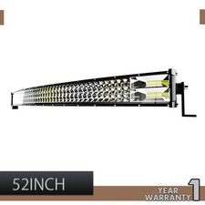 52 Inch Curved Triple Row 711W LED Light Bar Spot Flood Combo for Driving Light