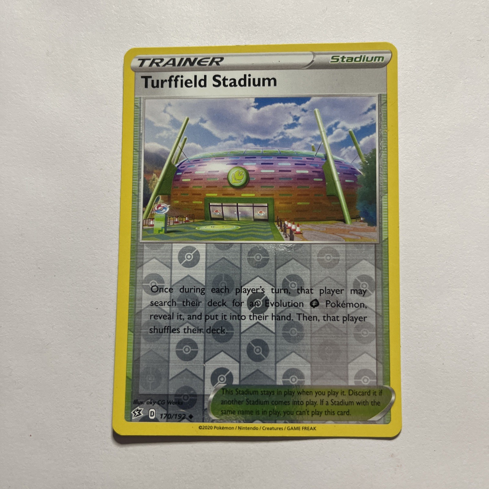 Pokemon TCG Turffield Stadium Rebel Clash 170/192 Reverse Holo Uncommon
