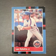 Donruss 1988 Len Dykstra #364 New York Mets Baseball Card Base Set