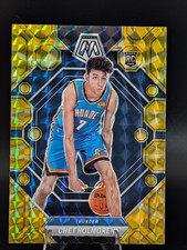 Chet Holmgren 2022-23 Panini Mosaic #236 Yellow Reactive Prizm Rookie Card RC SP. rookie card picture