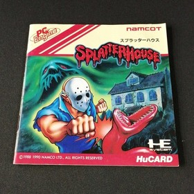 Pc Engine Software Model Splatterhouse Namco Ltd. FJe23