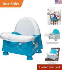 Portable Easy Care Feeding Booster with 3-Level Height Adjustment, Atlantis