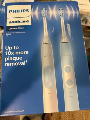 Philips Sonicare Optimal Clean Rechargeable Electric Toothbrush 2-pack NEW OPEN
