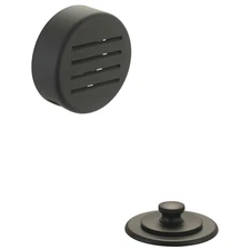 D-820T-MB Overflow and Waste Drain Trim Kit Matte Black