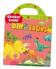 Reusable Sticker Book, Travel Stickers for Kids, Waterproof Sticker Dinosaur