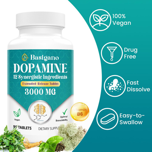 Natural Dopamine - Gluten-Free - 90 (Pack of 2) - Picture 5 of 6