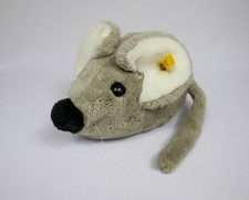 Vintage Steiff Cosy Fiep Gray Mouse With Ear Button Tag READ