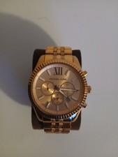 Michael Kors Lexington Unisex Rose Dial Rose Gold-plated Wristwatch MK8319