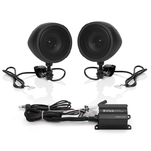 BOSS Audio Systems MCBK420B 3” Motorcycle Speakers & Amplifier - Bluetooth