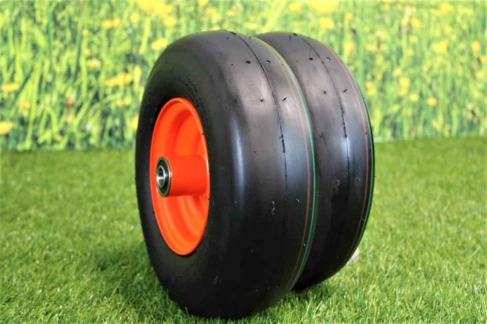 (Set of 2) 11x4.00-5 Tires & 5.25 Kubota Orange Wheels 4 Ply for Lawn & Garde... - Image 3 of 4