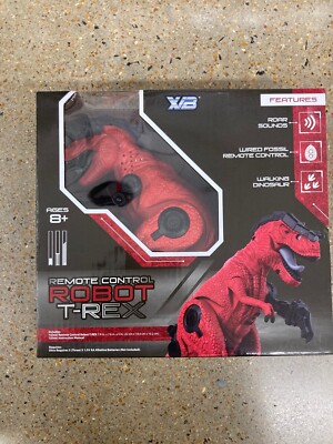 XVB Remote Control Robot T-Rex With Wired Fossil Remote Control Roar Sounds