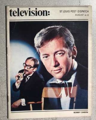 TV MAGAZINE St. Louis (MO) Post-Dispatch August 6, 1972 Bobby Darin cover