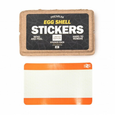 Eierschale ''No Return'' Sticker Pack - 50 leere Etiketten 10x6cm schwer zu entfernen