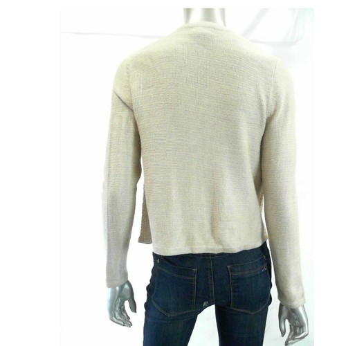 Charter Club Women Sweater PM Beige Cardigan Open Front - Picture 2 of 2