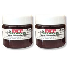 BEE PROPOLIS 0.5oz  2 Jars Total 1oz CONVENIENCE Size 100 PURE RAW PROPOLIS