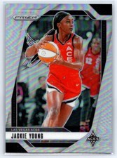 2024 Panini Prizm WNBA Jackie Young Silver Prizm SP #1 Las Vegas Aces