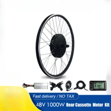 Electric Bike Conversion Kit 48V 1000W Rear Cassette Motor Wheel 20-29inch 700c 