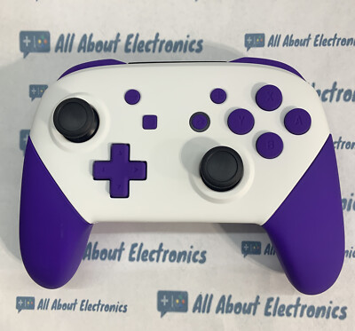 Nintendo Switch Custom Soft Touch Dark Purple White Pro