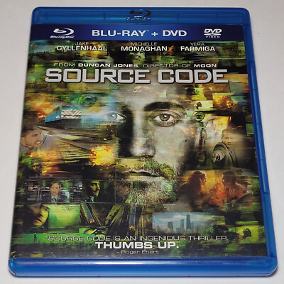 Source Code (Blu-ray + DVD 2011) Jake Gyllenhaal Michelle Monaghan Free Shipping