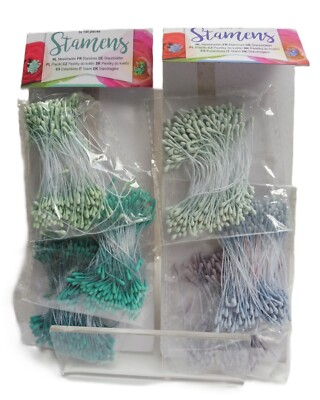 Stamens Staubblätter 3x144 Stück für floristische Bastelarbeiten- GRÜN oder HELL