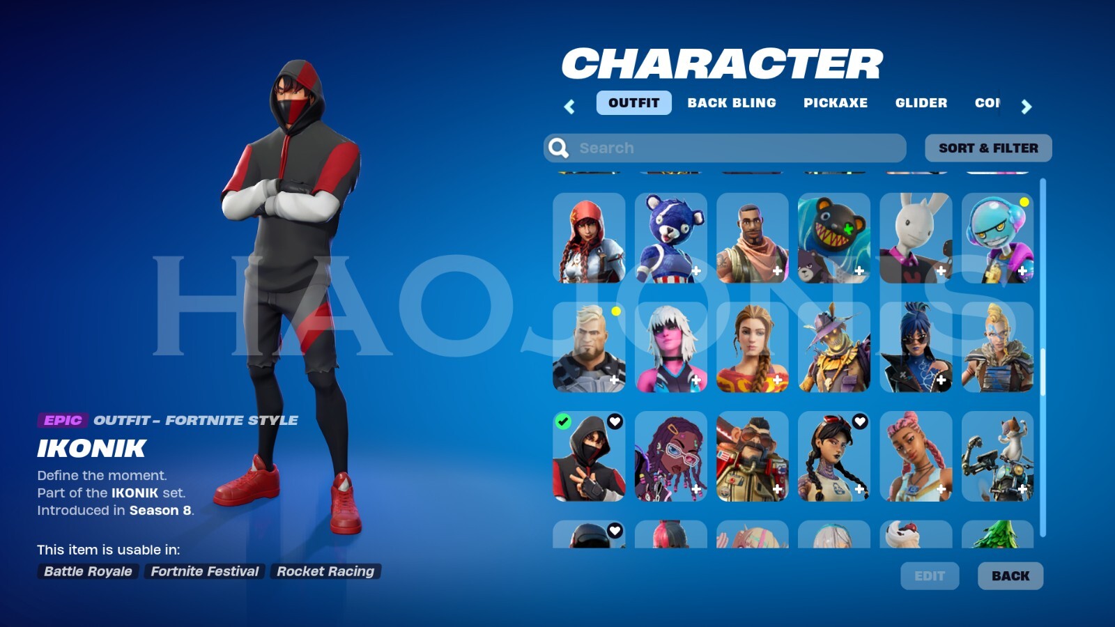 (OG Travis Scott, IKONIK, GLOW) [222 SKINS 263 EMOTES] Fornite C1S2