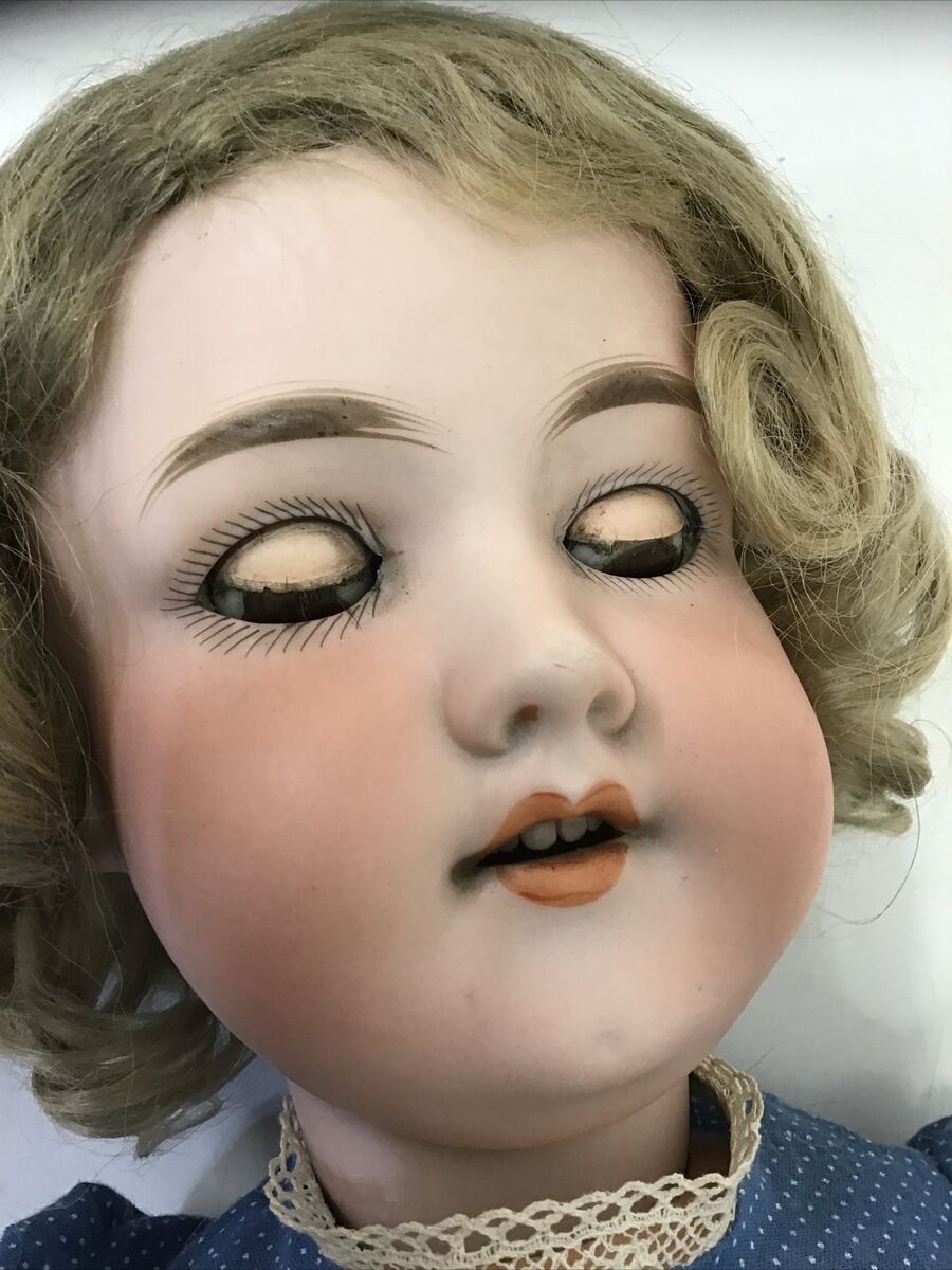 Antique 14” Armand Marseille #390 German Bisque Doll Ball Jointed Sleep  Eyes - Ellis Antiques