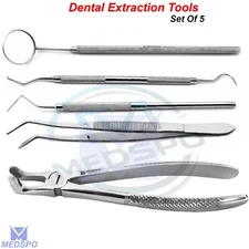 Dental Extraction Tooth Scaling Explorer Probe Instruments Extracting Forceps CE