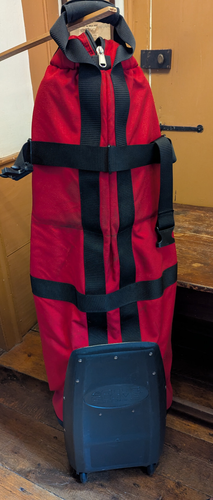 The Original Club Glove Travel Golf Bag Wheeled Travel Red Case Burst Proof - Picture 2 of 12