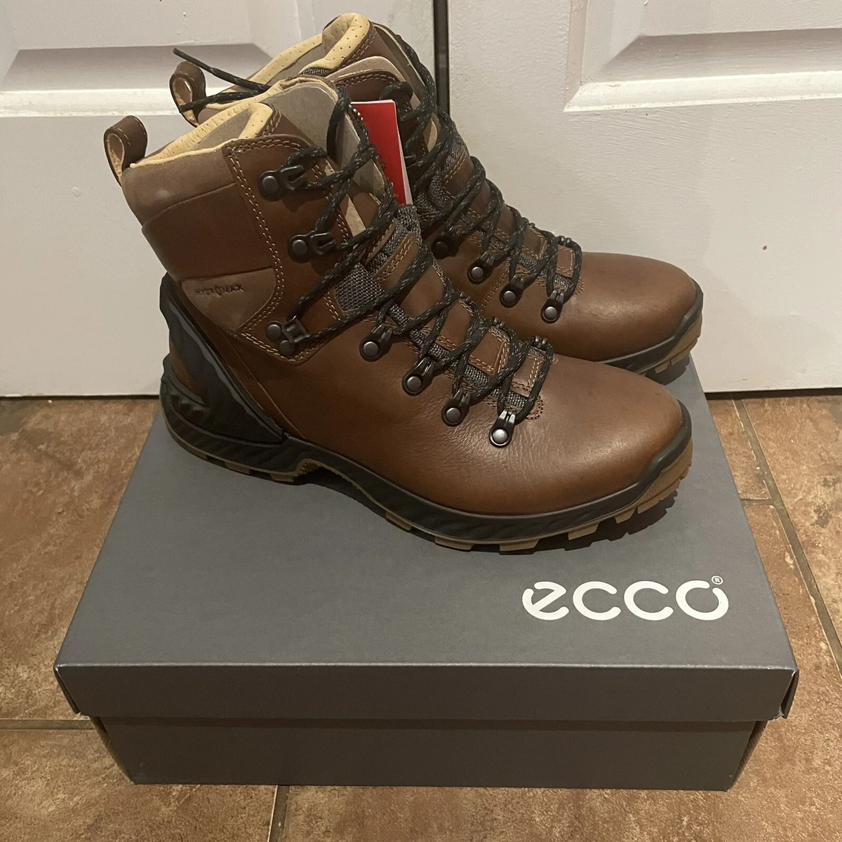 Grav tro bagværk ladies Ecco Exohike size Walking Boots Size 40 US 9-9.5 | eBay