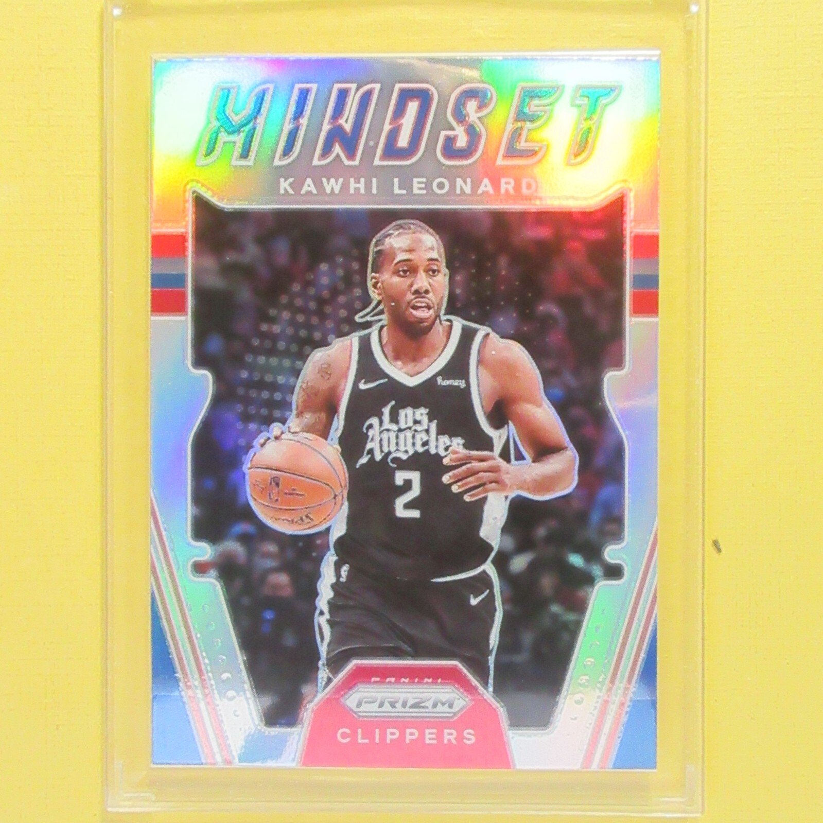KAWHI LEONARD  2021-22 Panini Prizm MINDSET SILVER PRIZM #14  Clippers
