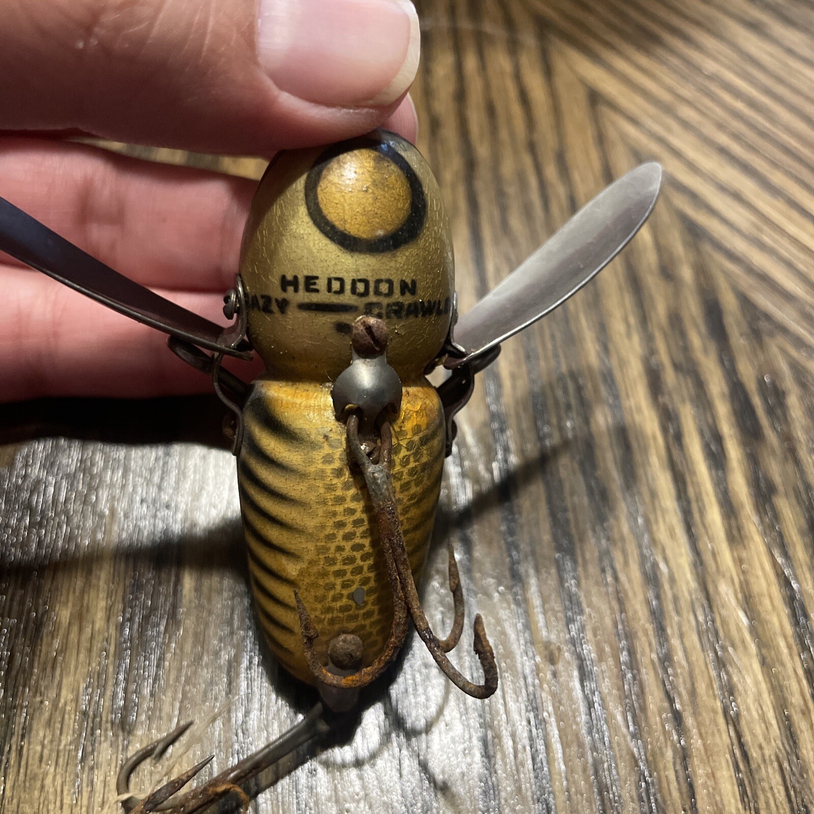 Vintage Heddon Fishing Lure Crazy Crawler eBay