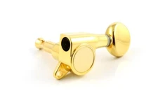 NEW - 6-In-Line Guitar Tuning Keys, 15:1 Gear Ratio - GOLD