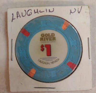 1.00 Chip from the Gold River Casino Laughlin Nevada 4 Inserts