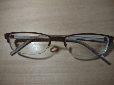 Modo 944 MBWN Brown Rectangle Half-Rimmed Frames 52-18-140