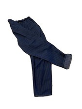 1970s Vintage Back Elastic Made In USA Striped Pleated Mom Jeans SS. 10 Fits 8