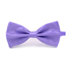Tuxedo PreTied Purple Lavender Bow Tie Satin Matching Adjustable Band US SELLER