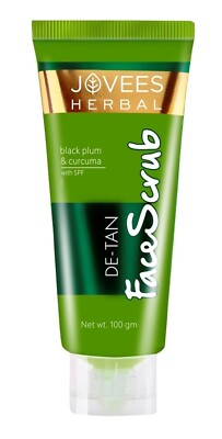 Jovees Herbal De-Tan face scrub 100 gm Tan Removal, Brightening all skin type