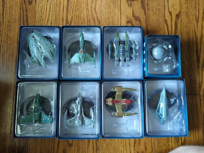 Eaglemoss Star Trek 8 Ship Lot - Klingon Raptor Transport Augment Vaduuar Eymorg