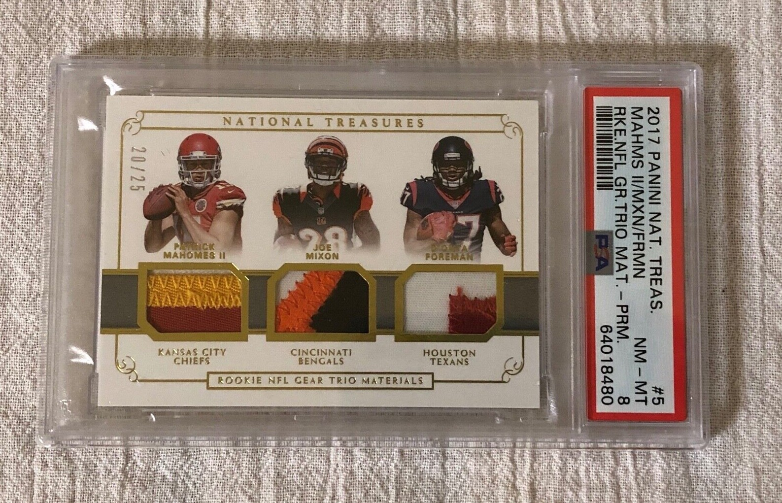 Russell Wilson Panini National Treasures Rookie NFL Gear Trio Materials #7 Base