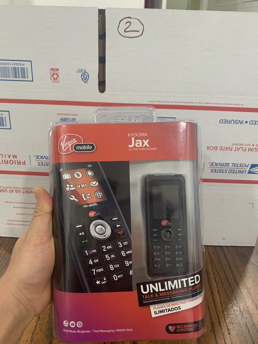 Kyocera Jax Virgin Mobile Prepaid Phone Brand New-Ultra Thin
