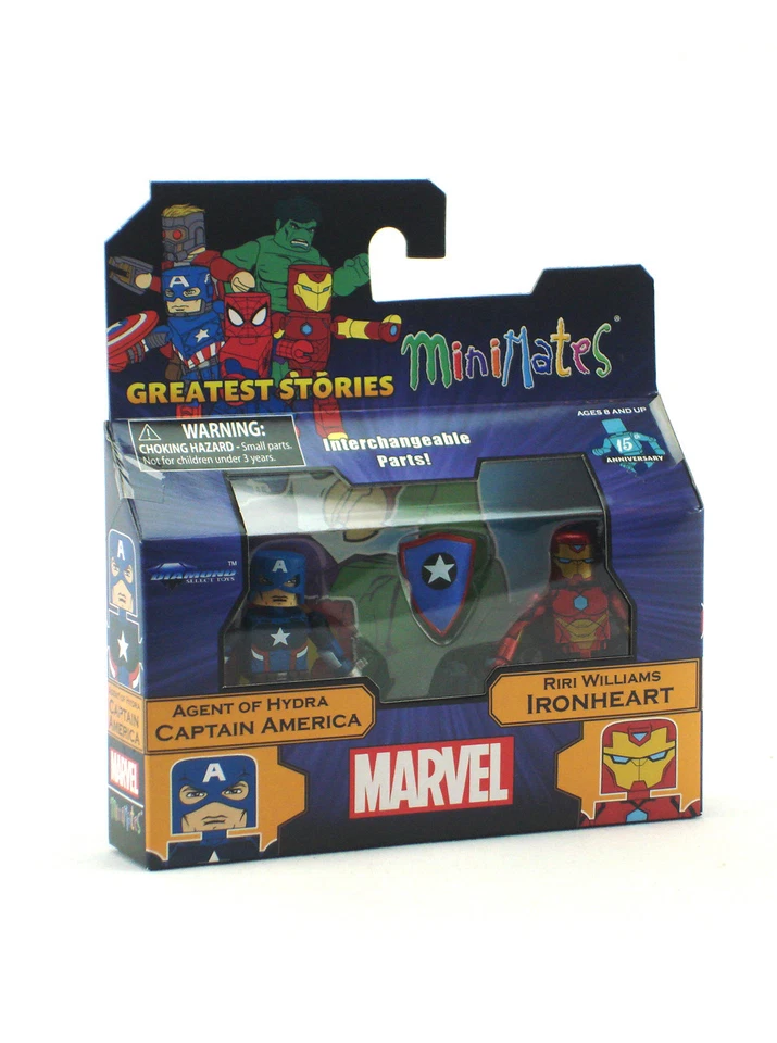 Marvel Minimates Hydra Agent Capitán América y Ironheart Greatest Stories 74 Foto 2 de 4