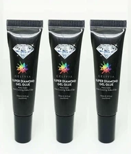 Gelivia Super Diamond Gel Glue 0.5 Oz (Pack of 3)