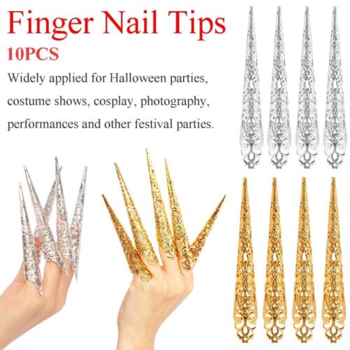 Dance Prop Peacock Finger Nail Tip Finger Jewelry False Nail Dance False Nail - Photo 1/14