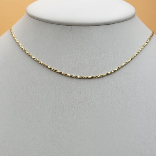 Wholesale Jewelry Lot - 3 pcs. 14K Gold Plated Cylinder Style Chain Oro Laminado - Picture 1 of 5